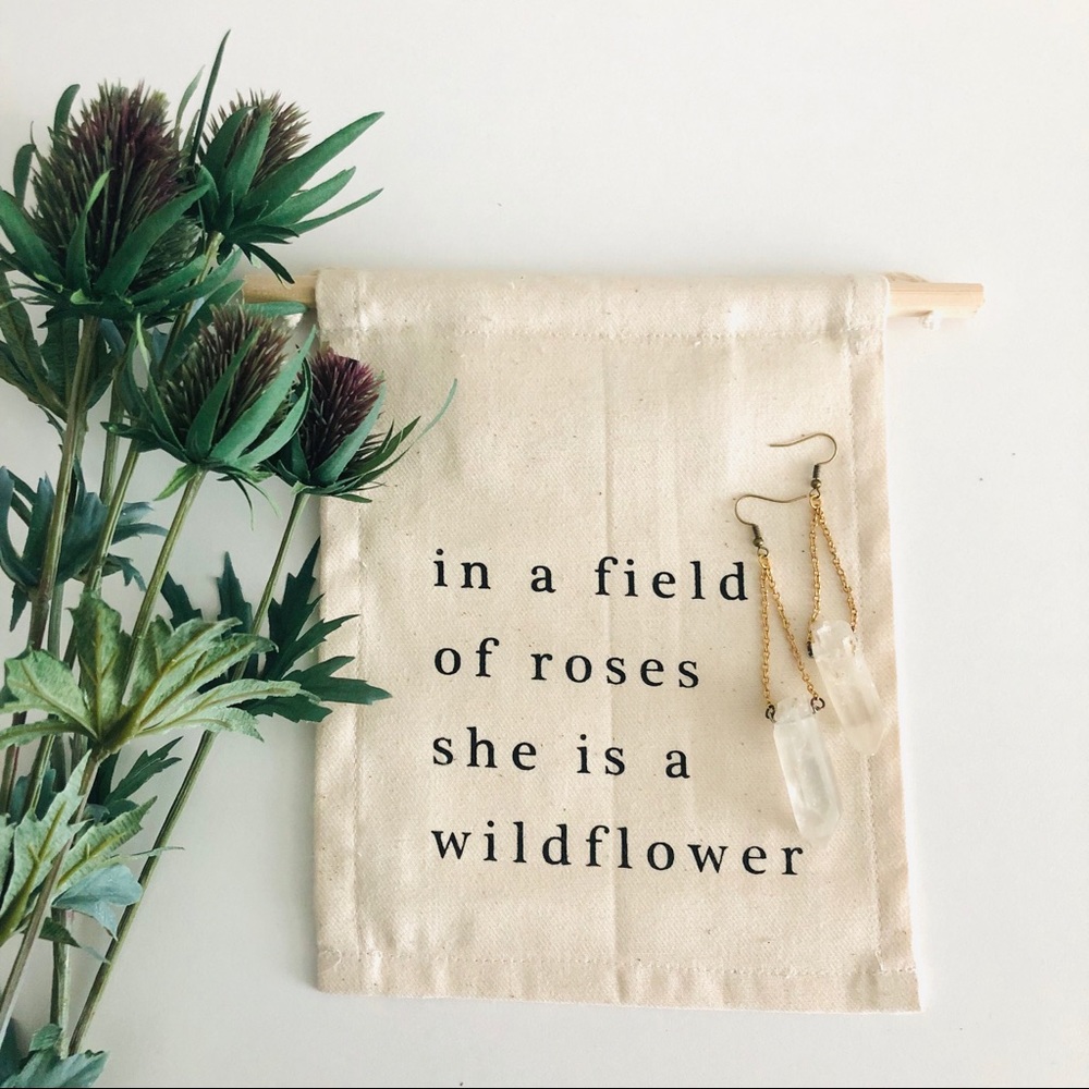 🌿Bohemian Crystal Quartz Earrings